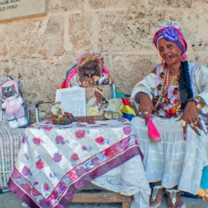 Cuban lady with a Habano cigar