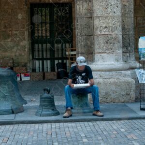 Large bells on the street