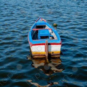 Small boat on the sea