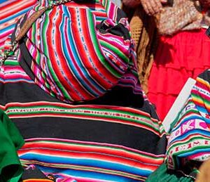 Details of blankets and aguayos