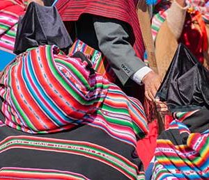 Details of blankets and aguayos
