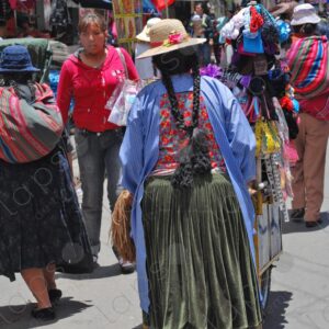 Cholitas in the city La Paz