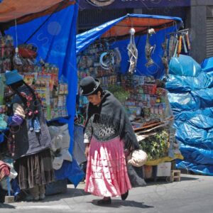Herb stalls in Bolivia