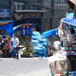Herb stalls in downtown La Paz Bolivia