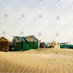 Installation of cans for living in the Sahara Desert