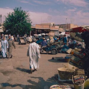 Tangier Morocco Market with Islamic Community