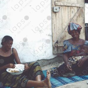 Two Women Sitting on the Ground in Nouakchott
