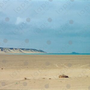 View from the car Dakhla coast in Morocco 1