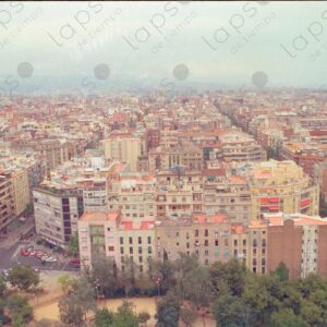 Aerial view of the city of Barcelona