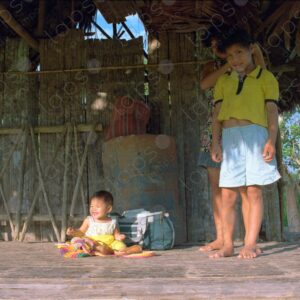 Baby in Amazonian house