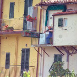 Balconies in Tuscany, Florence, Italy