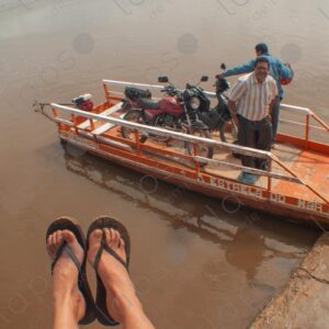 Barge with passengers