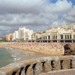 Biarritz city and beach