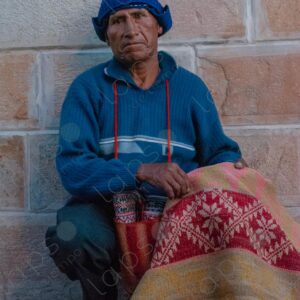 Bolivian Man Ambulant Seller of Textiles 3