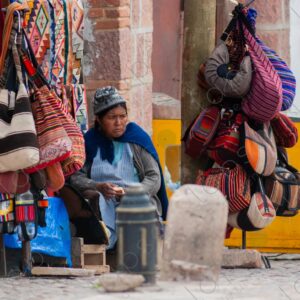 Bolivian Woman Sitting