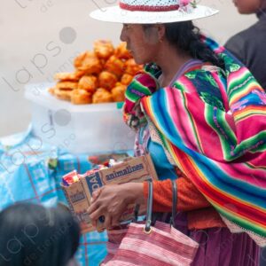 Bolivian Woman Street Vendor