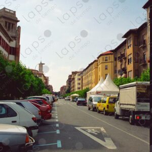 Buildings and streets of Pamplona