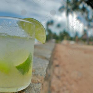 Caipirinha with Caribbean landscape 2