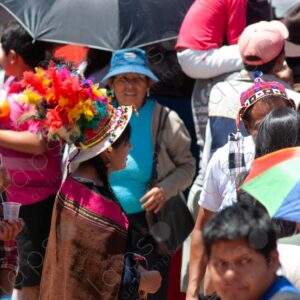 Carnival in Sucre Woman with Feathered Hat