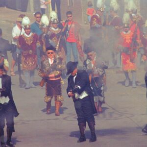 Caudete Festival clash between Moors and Christians smoke 2