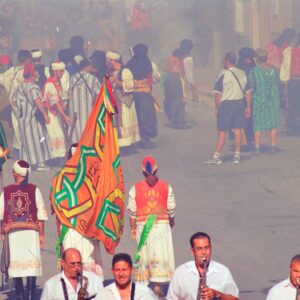 Caudete Festival Moors smoke and atmosphere
