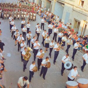 Caudete Festival parades choir top view 2