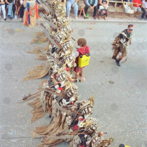 Caudete Festival parades warriors aerial view 1