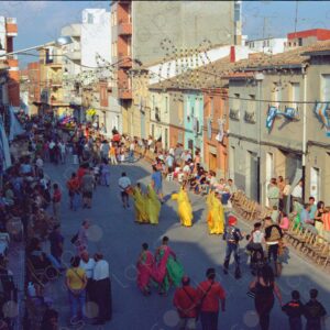 Caudete Festivals main street atmosphere
