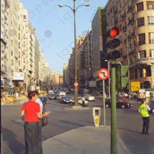 Central streets of Madrid, pedestrians