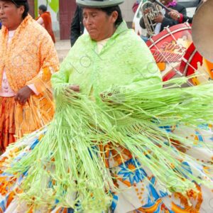 Cholita dancing at carnival