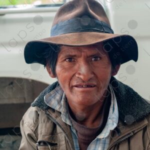 Close up Bolivian Man