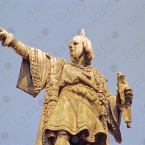 Detail of the statue of Colón in Barcelona 3