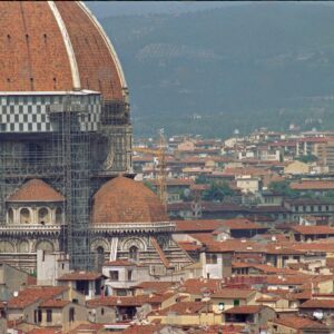 Dome of the cathedral under repair Florence 1