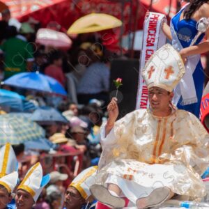 Dressed as a Bishop in Carnival Parade Sucre Bolivia 2