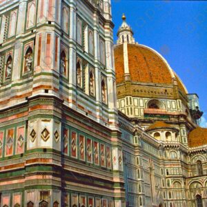 Duomo Basilica Cathedral Church of Santa Maria del Fiore Giottos Campanile Florence Italy