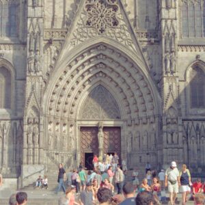 Entrance to the Barcelona Cathedral