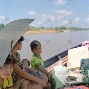 Family on a boat