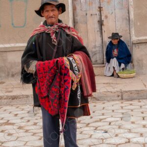 Indigenous Vendor Selling Textiles 1