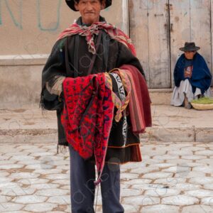 Indigenous Vendor Selling Textiles 2