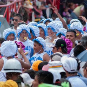 Individuals dressed as babies at the Sucre Carnival in Bolivia 3