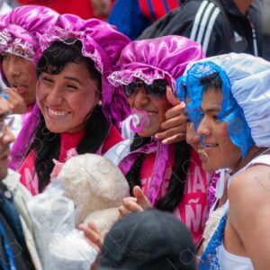 Individuals dressed as babies at the Sucre Carnival in Bolivia 4