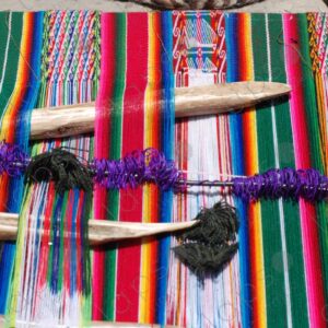 Lama bones on colorful loom 1