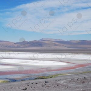 Landscape of Laguna Colorada and Hills