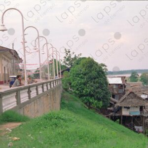 Landscape of the seawall and stilt houses 2