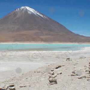 Licancabur Volcano with its Green Lagoon 1
