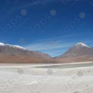 Licancabur and Lascar volcanoes in Bolivia