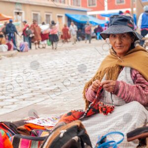 Mrs. Guillermina Bolivian Vendor of Textiles and Aguayos 2