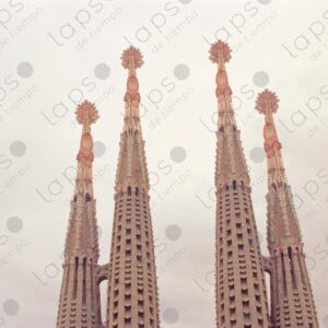 Ornate chandeliers of the Sagrada Familia Cathedral 2