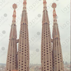 Ornate chandeliers of the Sagrada Familia Cathedral 3