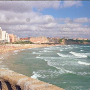 Panoramic view of Biarritz beach